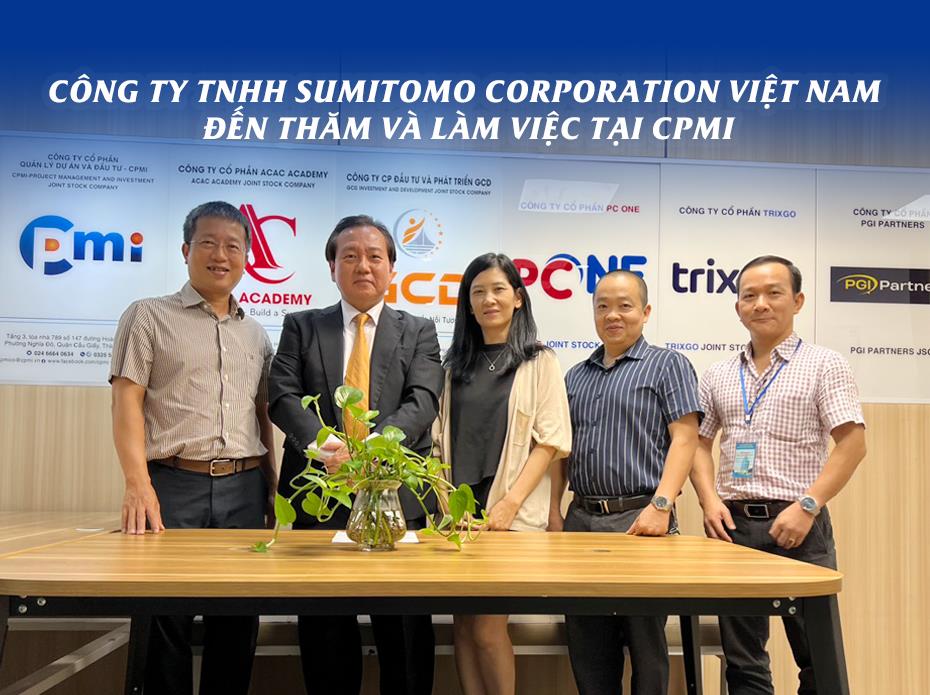Đón tiếp đoàn công tác của Công ty TNHH Sumitomo Copporation Việt Nam đến thăm và làm việc
